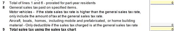 general sales tax on large