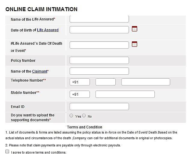 CLAIM INTIMATION Internet Call SMS Personalized Visit Fig. 1. Showing various mode of claim Intimation in Prudential Life. Fig. 2.