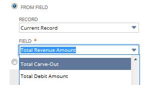 Setting the Amount Validation Field Revenue arrangements can be validated using its total revenue or total carve-out amount. By default, the amount validation field uses the total revenue amount.