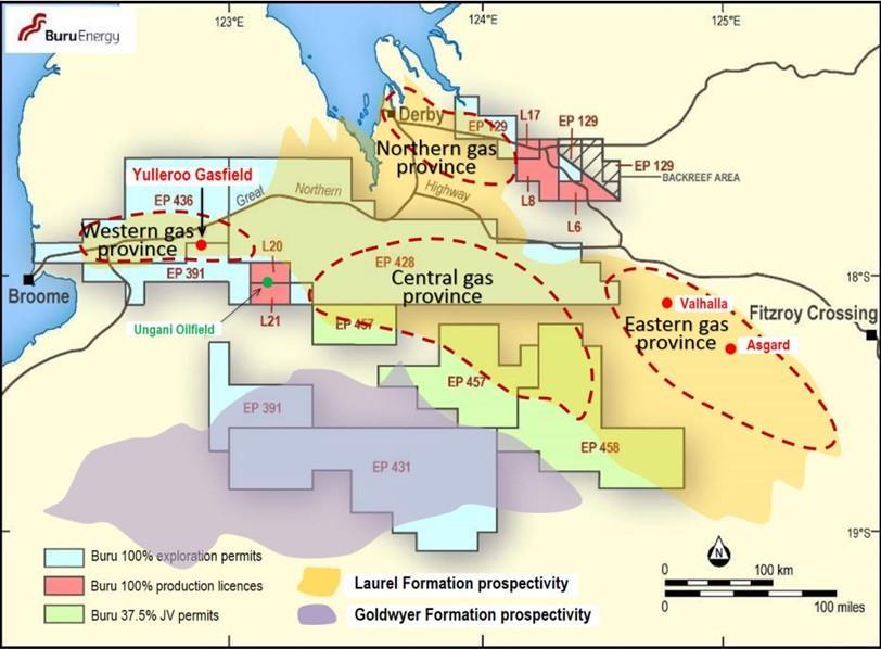 interest of the Yulleroo Gasfield and the gas resources in the other areas of the basin outside EP 371. Fig.