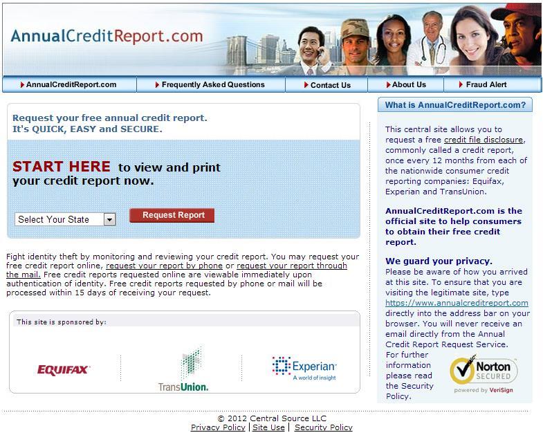Requesting a Credit Report One free credit report annually from each of the three credit reporting agencies Important to request your report even if you have not used credit