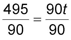 Apply Simple Interest Formula Divide each side by 90.