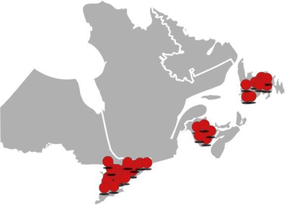 Extensive cable footprint in Canada Total service revenue 1 Largest cable footprint across Ontario, New Brunswick, and Newfoundland and Labrador with 4.3M 3 homes passed $3.