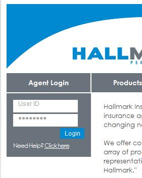 Log in to www.hallmarkinsco.com and click on the blue PTS4 button. a. Click on New Quote link. b. Fill in the effective date c.