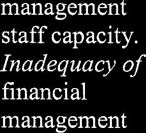 management staff capacity.