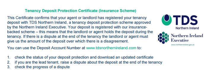 Insured scheme. To check if your deposit is protected by the Insured scheme, check your Deposit Protection Certificate.