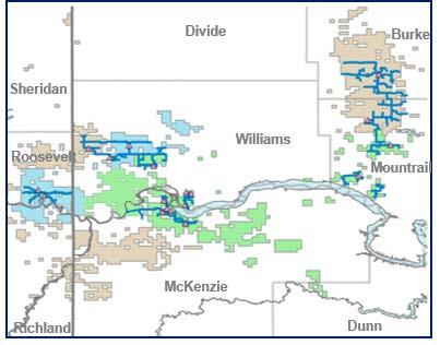 Disposal ~293 miles of operated produced water gathering lines, connected to 655 producing wells to SWD sites 24 owned and operated SWD wells and pipeline connections to 3 third-party SWDs Produced