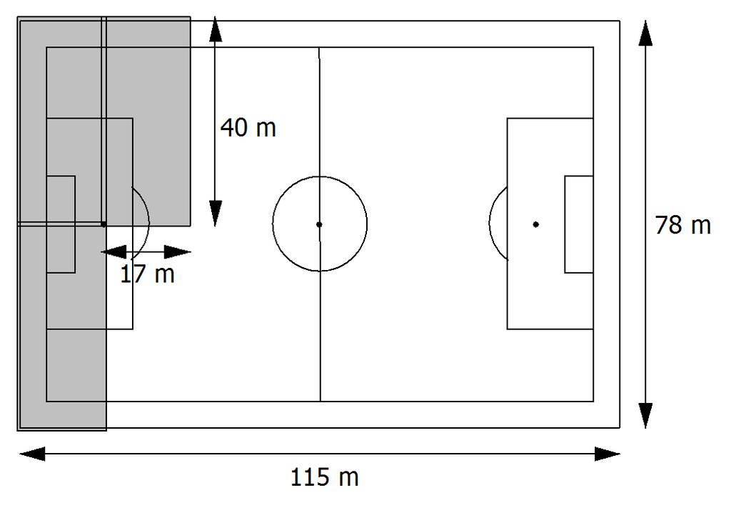 Mathematical Literacy/Grade 12/P1 6 Exemplar QUESTION 6 The soccer pitch and surroundings of the World Cup stadium to be used in the opening ceremony is 115 m long and 78 m wide.
