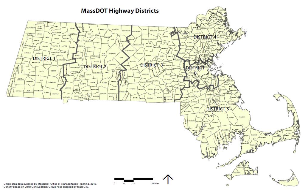 REGIONAL EQUITY ANALYSIS OF CURRENT FUNDING (CHAPTER 90, STIP AND CIP) Figure 1-1: MassDOT