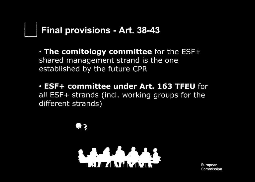 strand is the one established by the future CPR ESF+