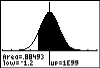 Applied Math 30 Example 4: To the nearest hundredth of a percent, find the probability of the following. a. P (z < 0.62) normalcdf ( 1 10 99, 0.62) ShadeNorm ( 1 10 99, 0.62) OR x: [ 5, 5, 1] y: [ 0.