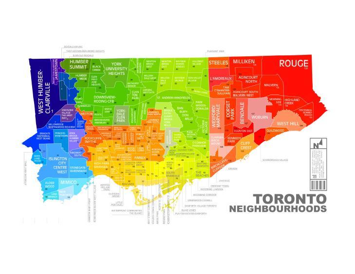 MAPPING AND VISUAL TOOLS Wellbeing Toronto This web-based application that allows the user to look at and combine various indicators about neighbourhood wellbeing