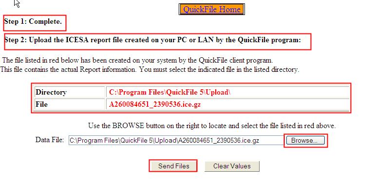 o Step 1 will show as Complete and give the user instructions for the following steps.