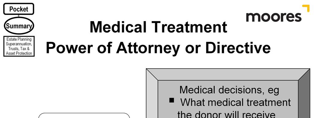 Why prepare a Medical Treatment EPA or Directive?