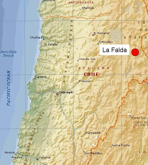 Catalina Resources PLC Project Location La Falda: (14,387.