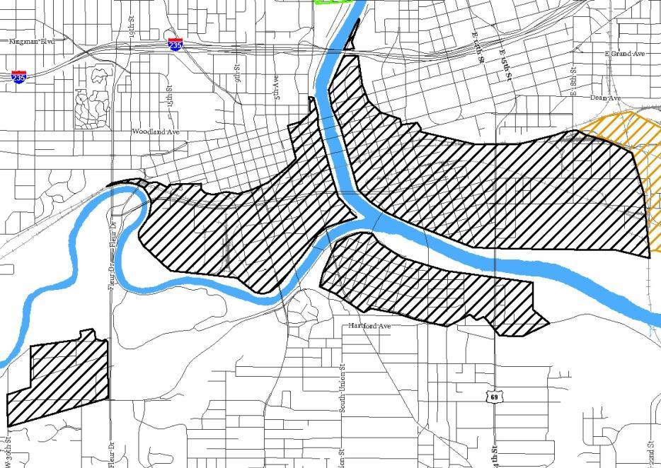 Downtown Timing and Requirements Map Current FIRM zone shaded X - protected by levee; unrestricted development allowed through December 2011 Interim Future FIRM zone shaded X -