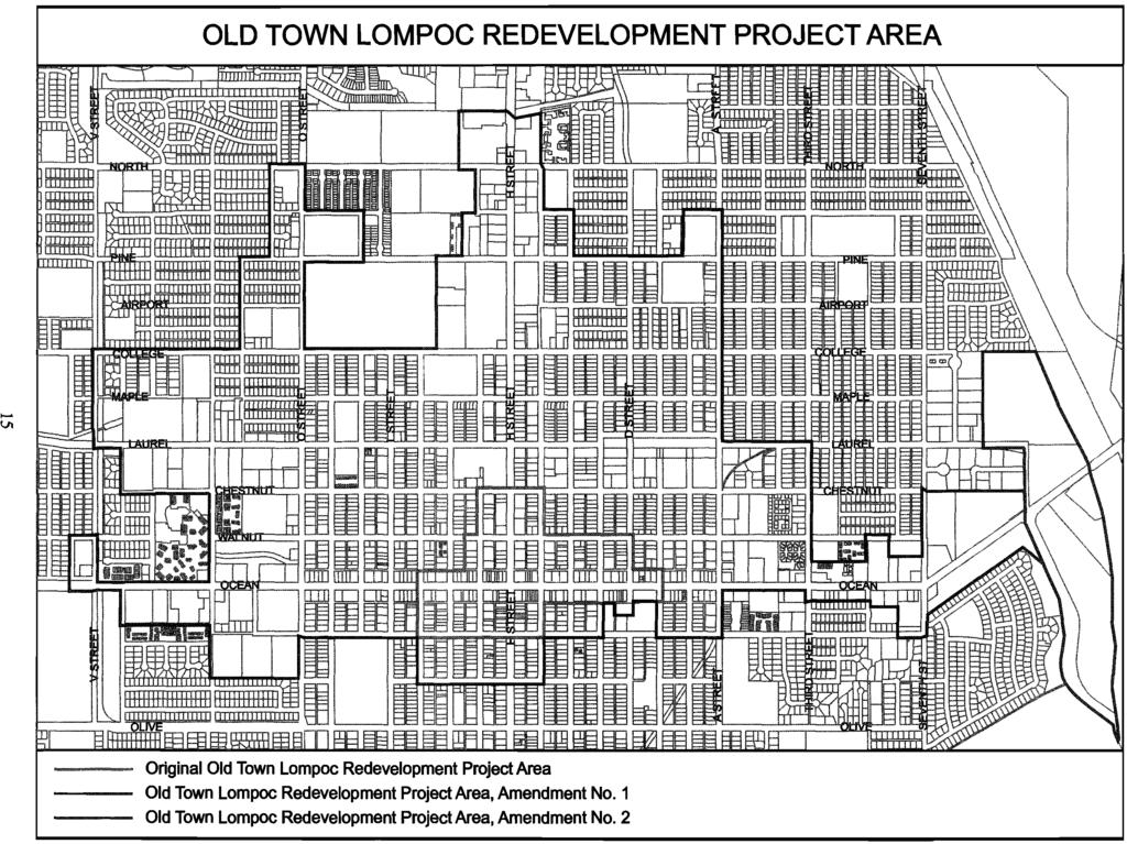 OLD TOWN LOMPOC REDEVELOPMENT PROJECT AREA FB m m m ib m m Original Old Town Lompoc Redevelopment Project Area Old