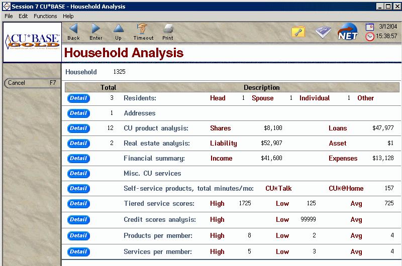 Page 4 of 13 Household Database Enhancements New Access Points for Maintaining Household Data In addition to the command on the MNMRKT menu and the existing access points within the loan processing
