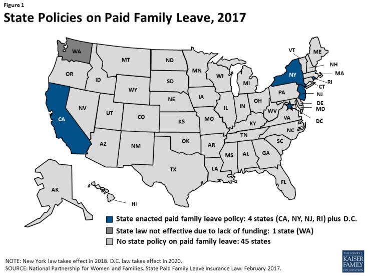Paid Family Leave at a State Level STATES CA