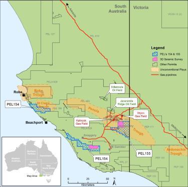 95M for new gas exploration well in PEL 155 JV planning to drill 32 Bcf¹ Nangwarry prospect end of 2018 proven top Pretty Hill reservoir Analagous to Katnook, Ladbroke Grove, Haselgrove
