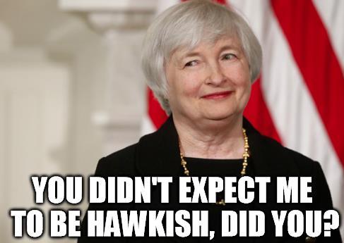 Does the FED have a credibility Yellen stressed that policy is not a pre-set course forecasts represent individual assessments of what
