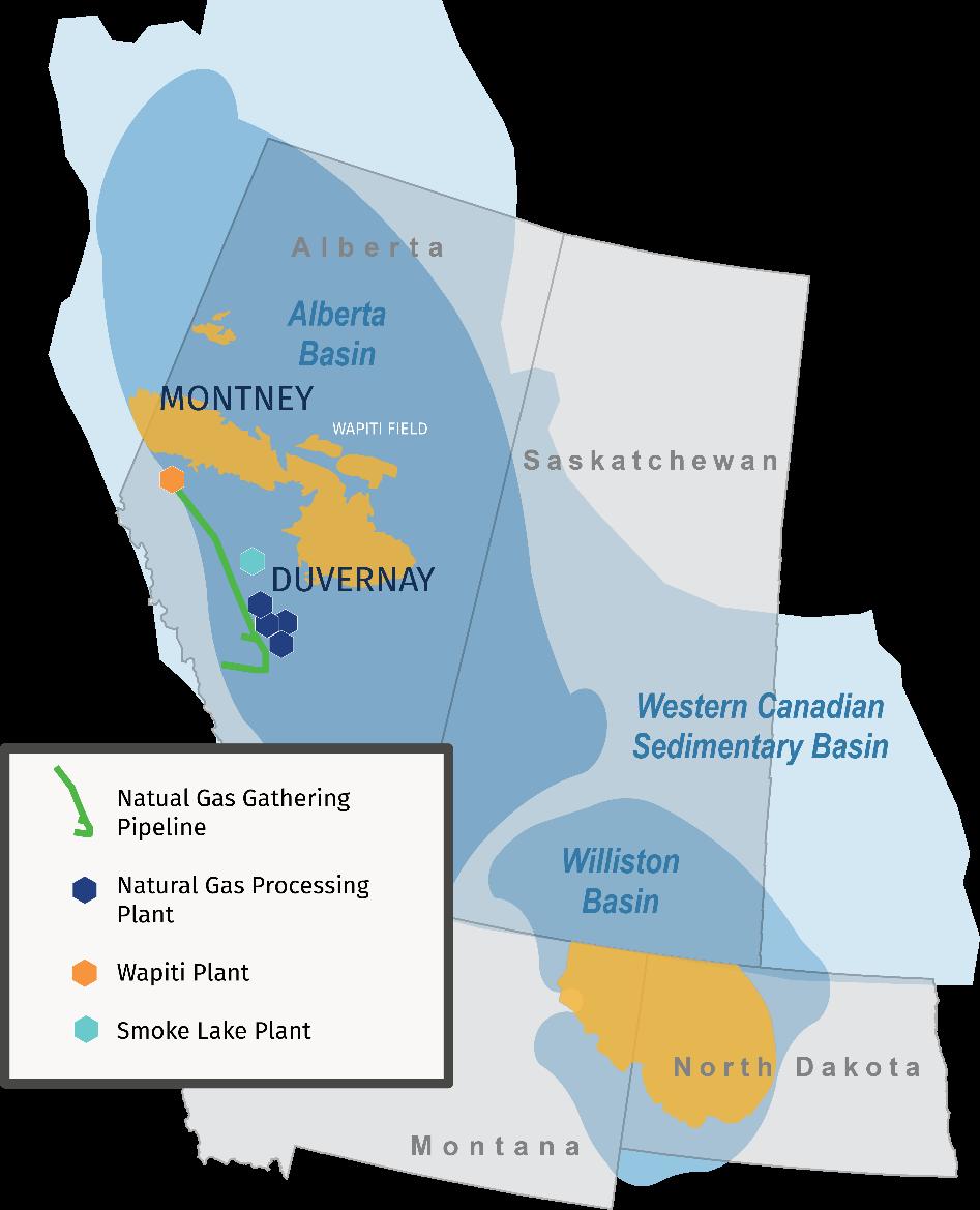 Canada: SemCAMS - New Gas Plants Producer activity driven by condensate demand Wapiti Plant - Montney 200 mmcf/d sour gas
