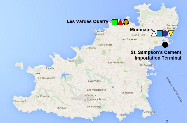 0m 2.6m Audited financial statements Guernsey operations map Quarry Asphalt plant Concrete plant