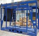 frames Half height containers Drum baskets Transportation of ISO containers and
