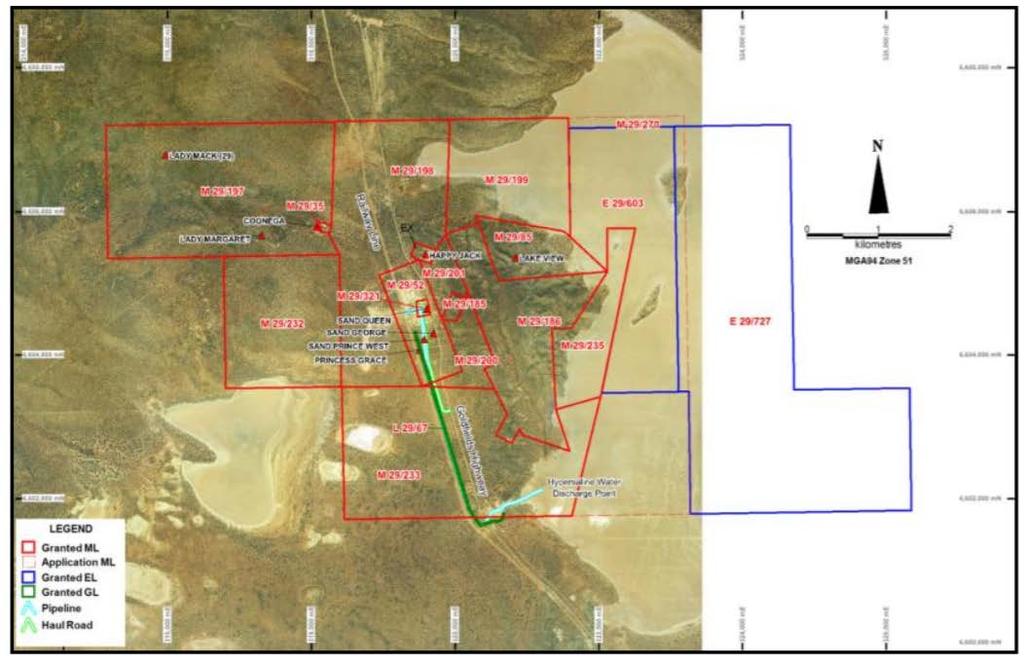 ASSET COMET VALE (51%) Tenement Package Located 100km NW of Kalgoorlie, Western Australia Extensive tenement package covers previously identified prospects Exploration targets have been previously