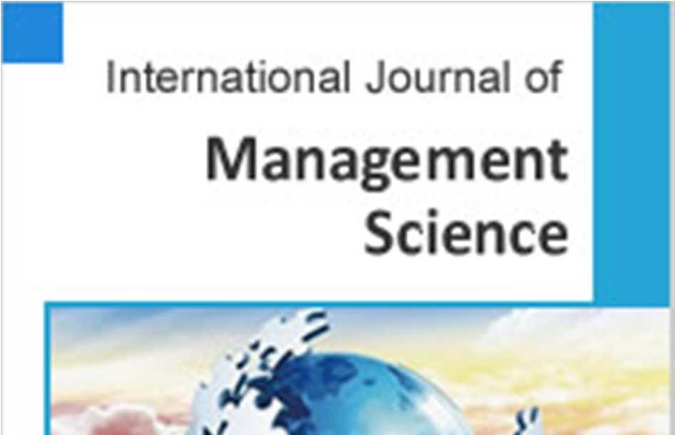 International Journal of Management Science 207; 4(5): 66-7 http://www.aascit.