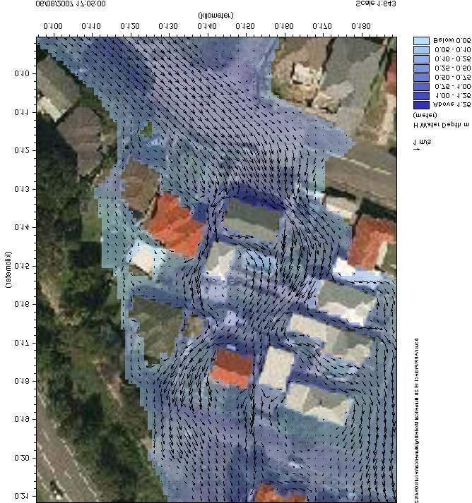 outputs of a flood study include the spatial resolution of flood depth and flood velocity estimates across the floodplain, and hence the description of the variability of flood hazard across the