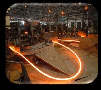 Continuous Casting: Rolling Mill: Raw materials for rolling mill is billet and these are being produced in our Induction Furnace (SMS).