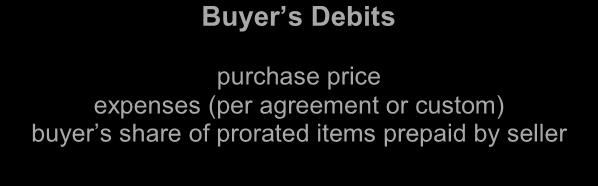 Exhibit 21.2 Debit and Credit The excess of the buyer's debits over the buyer's credits is the amount the buyer must bring to the closing.