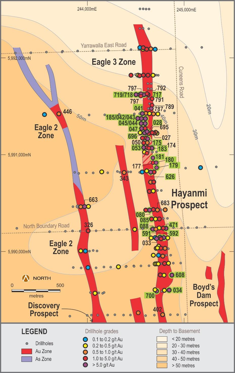 Hayanmi Trend 2.9 kms long High Grade Gold 20m @ 21.4g/t Au 22m @ 36.5g/t Au 6m @ 21.5g/t Au 9m @ 5.