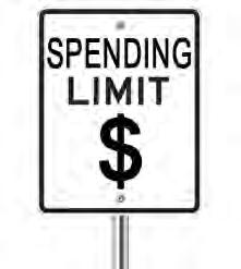 Spending and Debt Limitations Appropriations limit Each city must establish appropriations limit by resolution Limit only applies to proceeds of taxes Amount of limit determined by previous year s