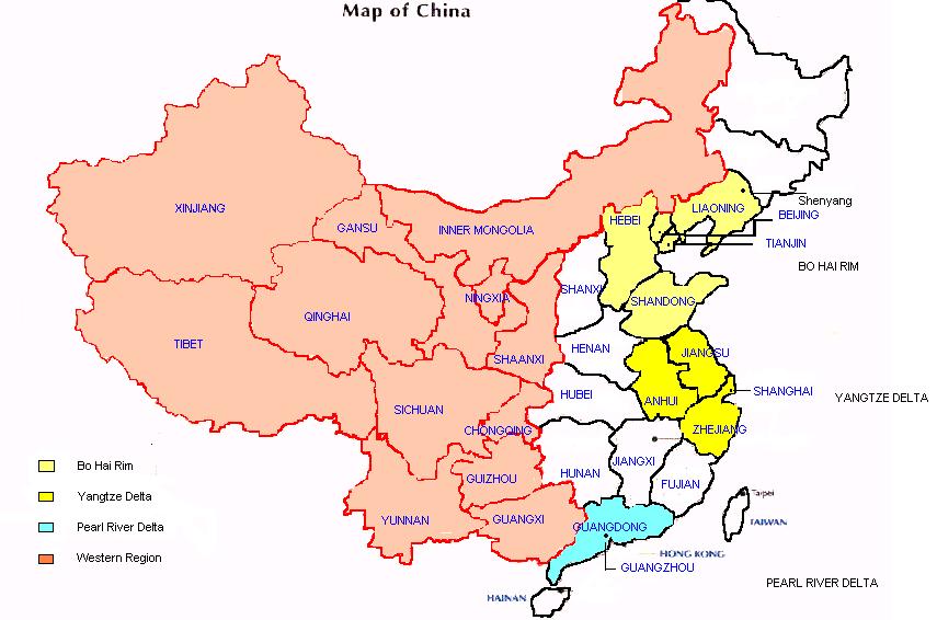 China s Regional Economy China can be divided into several regions