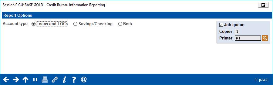 REPORTING TO BUREAU (ACCOUNTS FOR THE PREVIOUS MONTH) Checking or savings accounts that were closed in the month and have the Report to Cr Bureau box checked are included in the credit bureau