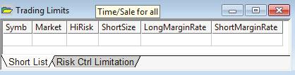 Short List Window This feature queries stocks that are shortable through your broker. Enter the stock symbol in the Symb column and hit Enter.