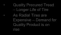 Quality Precured Tread Longer Life of Tire As Radial Tires are Expensive Demand