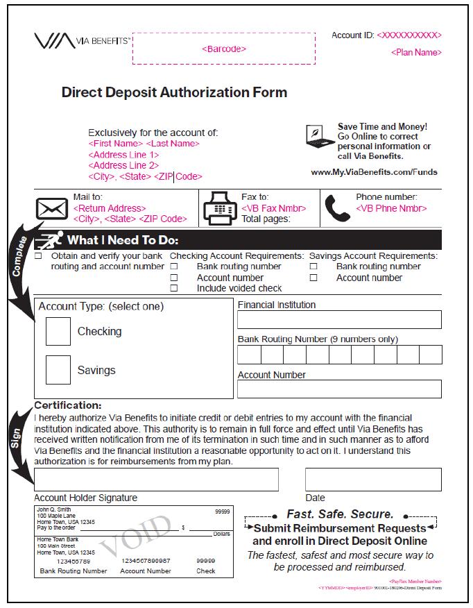 Direct Deposit Direct Deposit Set Up Phone Fax Online Mail Direct