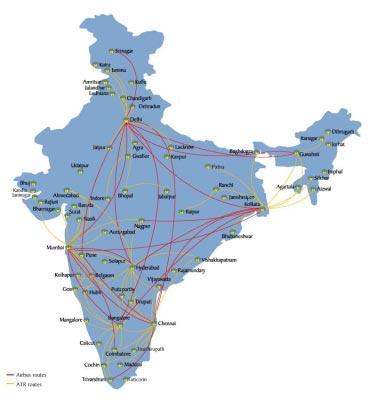 services to: Aizwal, Amritsar, Bhavnagar, Calicut, Silchar,Tirupati and Vishakhapatnam. Certain of Air Deccan s routes include routes between two regional destinations.