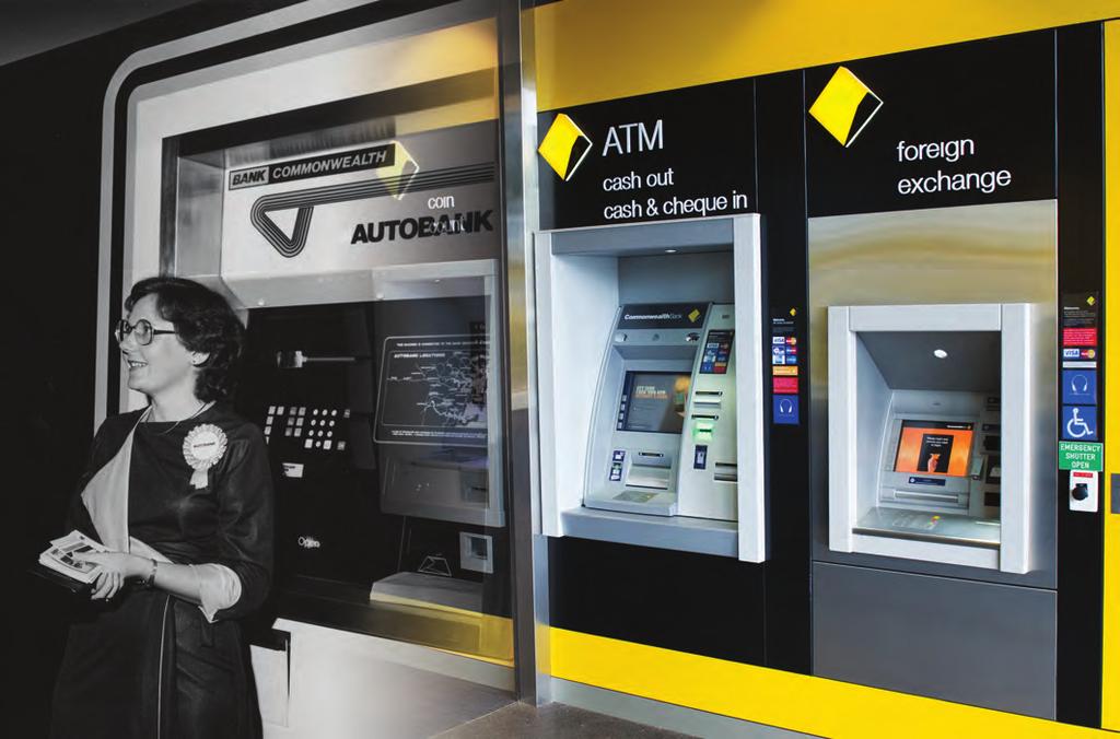 CBA launched its first automatic teller machine (ATM) called Autobank in 1981 Section THREE Information About the Reinvestment Offer CBA also offers foreign exchange ATMs at selected locations 3.
