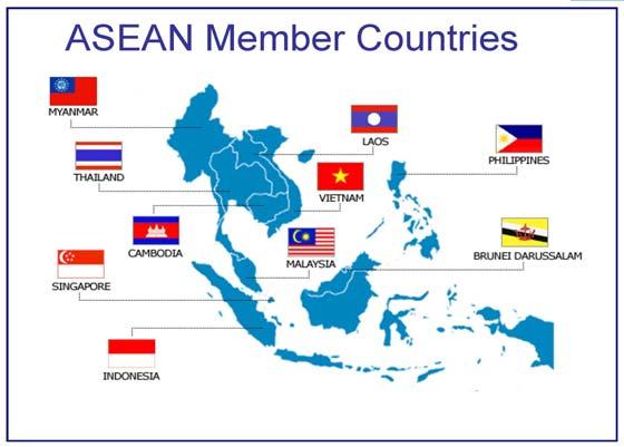 The five largest Indonesia, Thailand, Malaysia, Philippines and Singapore are collectively known as