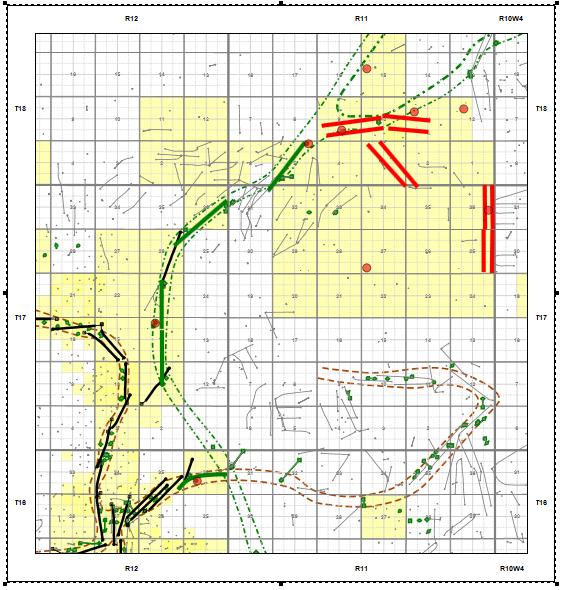 South - Bantry Strat Program Initial success (2014-2016) focused in areas supported by abundant vertical well control 10 location strat program drilled (Jan- Feb 2018) to increase