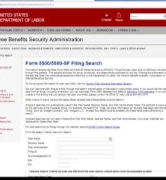 FORM 5500 IRS Informational Form only Required for all Plans