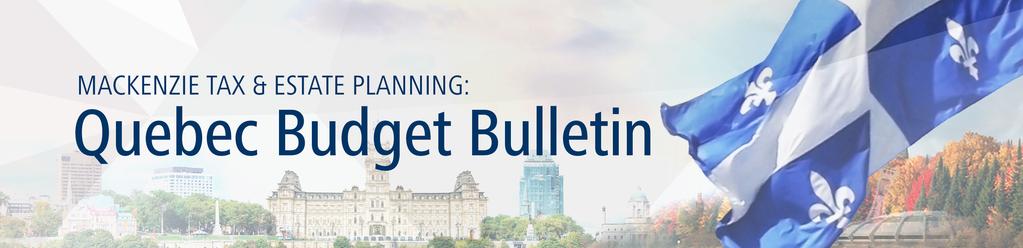 Québec Budget 2017-2018 On March 28, 2017, Carlos J.