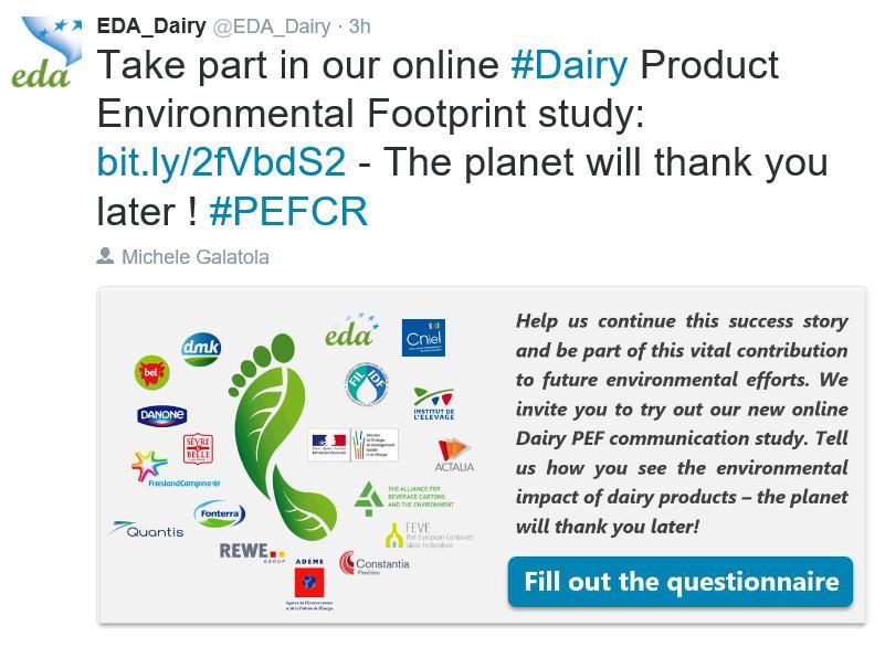 social aspects Study 3: a dedicated survey, in dairy-related circles