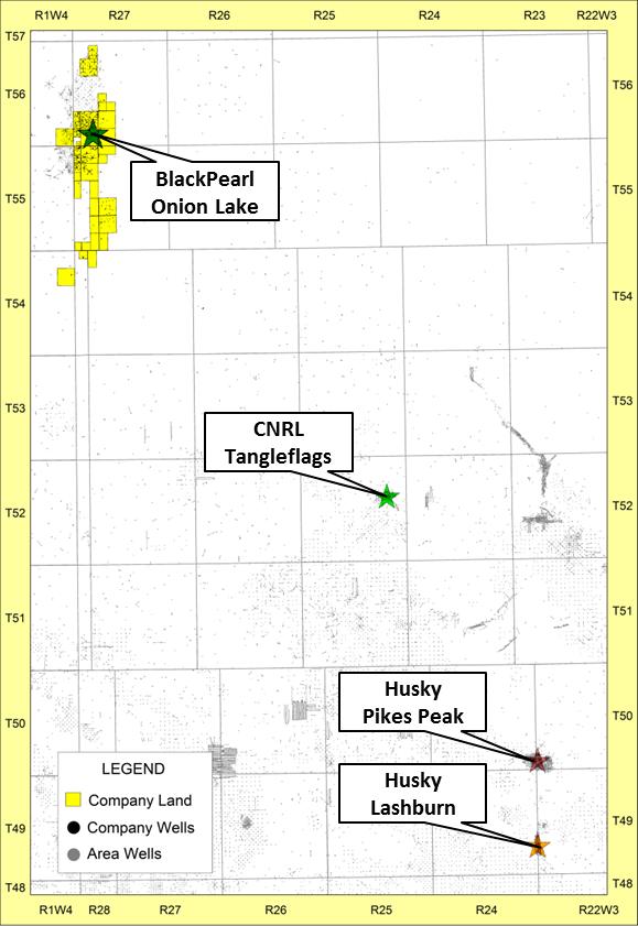 thermal development Other similar thermal projects in Saskatchewan include CNRL s Tangleflags, Husky s Pikes Peak and Husky Lashburn Submitted a 12, bbl/d (gross) SAGD development application;