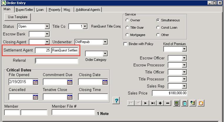 Accessing the CDF In Complete Closing Enterprise (CCE), the CDF button has been added to the toolbar as well as an option added to the Data Entry menu.
