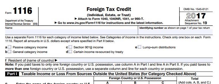 Foreign Income Resident taxpayers are subject to income from all sources, even income fully earned and sourced to another country, including Investment Income royalties, interest, etc.